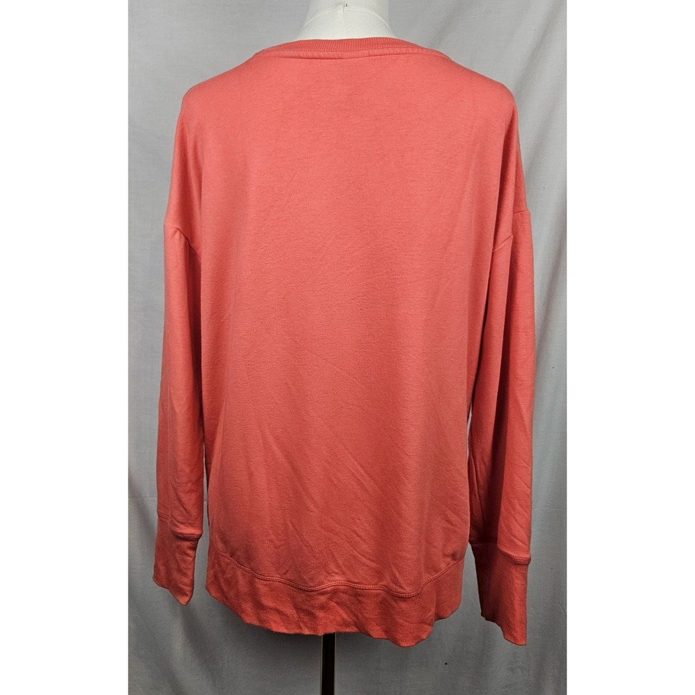 90‎ Degree By Reflex Sweatshirt Coral Med Athleisure Gorpcore Workout Fall - Picture 2 of 5
